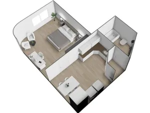 Pronájem bytu 1+1, Brno - Černá Pole, Krkoškova, 33 m2