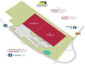 Pronájem skladu, Stochov, Osvobození, 6564 m2