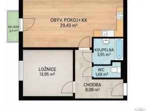 Prodej bytu 2+kk, Praha - Libeň, Kovanecká, 56 m2