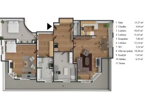 Prodej bytu 4+kk, Praha - Jinonice, U kříže, 154 m2