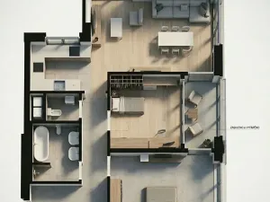 Pronájem bytu 3+kk, Praha - Stodůlky, Toufarova, 73 m2