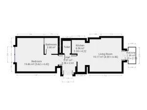 Pronájem bytu 2+kk, Praha - Vinohrady, Mánesova, 63 m2