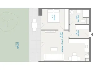 Prodej bytu 2+kk, Hradec Králové - Kukleny, Pražská třída, 53 m2
