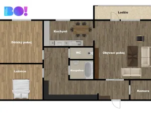 Pronájem bytu 3+1, Jablunkov, Čs. armády, 65 m2