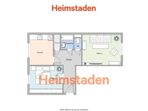 Pronájem bytu 2+1, Ostrava - Moravská Ostrava, Zborovská, 55 m2