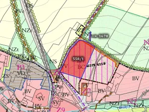 Prodej pozemku pro bydlení, Vrchy, 9986 m2