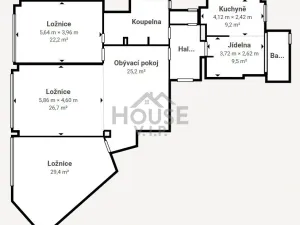 Prodej bytu 4+1, Praha - Vinohrady, Londýnská, 141 m2