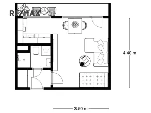 Pronájem bytu 1+kk, Praha - Krč, Hurbanova, 27 m2