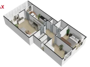 Prodej bytu 3+1, Jesenice, V Lázních, 72 m2