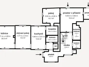 Prodej rodinného domu, Předslav, 289 m2