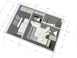 Pronájem bytu 3+kk, Praha - Žižkov, Na Jarově, 50 m2