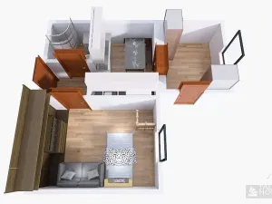 Prodej bytu 1+1, Praha - Dolní Chabry, Bolebořská, 43 m2