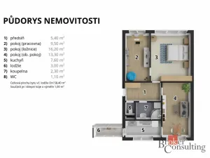 Prodej bytu 3+1, Hradec Králové - Slezské Předměstí, Polní, 58 m2
