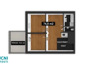 Prodej bytu 3+kk, Praha - Lochkov, K Lahovské, 75 m2