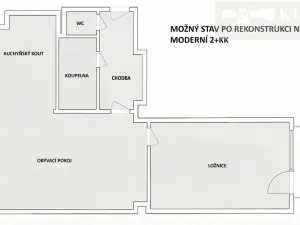 Pronájem bytu 2+1, Příbram, Bratří Čapků, 53 m2