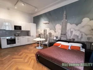Pronájem bytu 1+kk, Praha - Nové Město, Hálkova, 31 m2