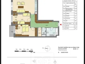 Pronájem bytu 3+kk, Přezletice, Pod Zahrady, 105 m2