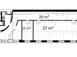 Pronájem kanceláře, Praha - Žižkov, Hartigova, 170 m2