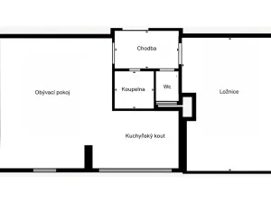 Pronájem bytu 2+kk, Roztoky, Masarykova, 55 m2