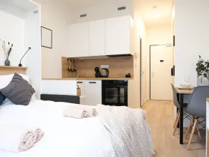 Pronájem bytu 1+kk, Praha - Smíchov, Plzeňská, 20 m2