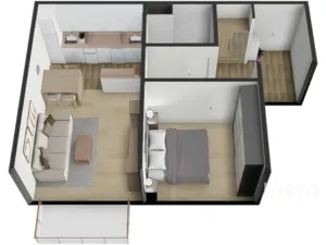 Pronájem bytu 2+kk, Písek - Hradiště, K Háječku, 43 m2