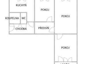 Prodej bytu 3+1, Jirkov, Alešova, 76 m2