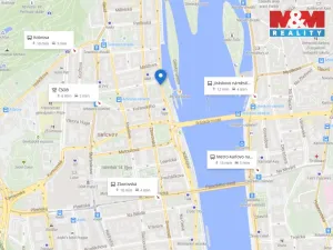 Pronájem bytu 2+kk, Praha, Janáčkovo nábřeží, 40 m2