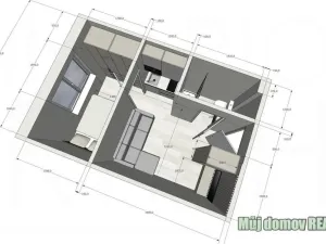 Pronájem bytu 3+kk, Praha - Žižkov, Na Jarově, 50 m2