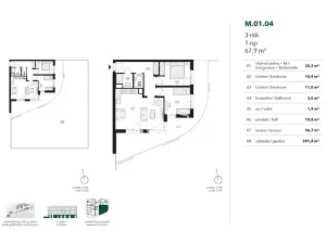 Pronájem bytu 3+kk, Praha - Stodůlky, Ujgurská, 68 m2