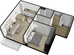 Pronájem bytu 2+kk, Písek, K Háječku, 43 m2