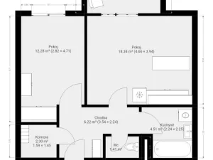 Pronájem bytu 2+kk, Brno, Listnatá, 47 m2