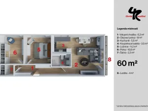 Prodej bytu 3+kk, Praha - Hloubětín, Klánovická, 64 m2