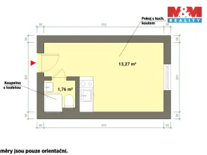 Pronájem bytu 1+kk, Mariánské Lázně, Hlavní třída, 20 m2