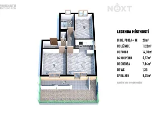 Prodej bytu 3+kk, Slavkov u Brna, Zelnice I, 64 m2