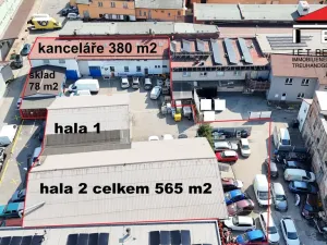Prodej skladu, Ostrava, Nádražní, 1031 m2