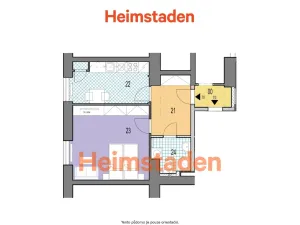 Pronájem bytu 1+1, Ostrava - Poruba, náměstí Jana Nerudy, 37 m2