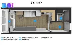 Prodej bytu 1+kk, Třinec, Lidická, 18 m2