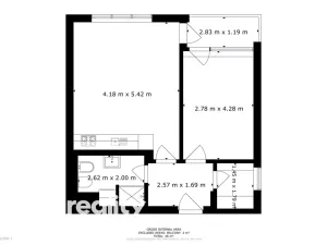 Pronájem bytu 2+kk, Brno - Sadová, Moskalykova, 45 m2