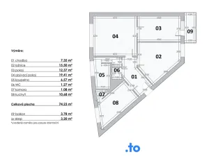 Prodej bytu 3+1, Brno, Za Kněžským hájkem, 79 m2