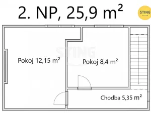 Prodej bytu 3+kk, Zlín, Vysoká, 57 m2