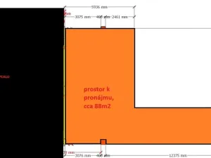 Pronájem skladu, Úpice, 88 m2