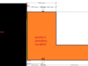 Pronájem skladu, Úpice, 88 m2