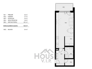 Prodej bytu 1+kk, Praha - Žižkov, Hartigova, 45 m2