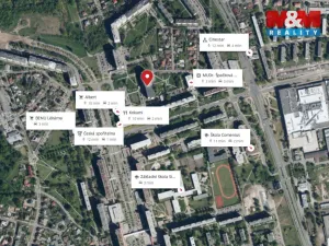 Pronájem bytu 1+kk, Hradec Králové - Nový Hradec Králové, Jana Masaryka, 35 m2