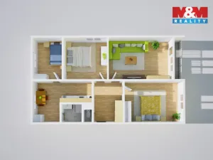 Prodej bytu 4+1, Krupka - Maršov, Jabloňová, 80 m2