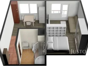 Prodej bytu 1+1, Písek - Budějovické Předměstí, třída Přátelství, 38 m2