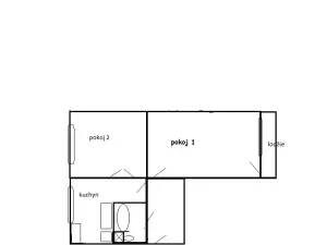 Pronájem bytu 2+1, Duchcov, Družby, 53 m2