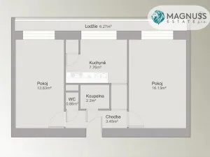 Prodej bytu 2+1, Valašské Meziříčí - Krásno nad Bečvou, 62 m2