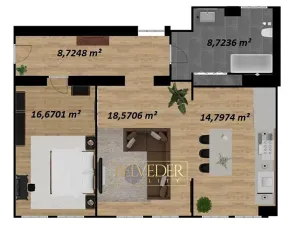 Pronájem bytu 2+kk, Teplice, Vrázova, 67 m2