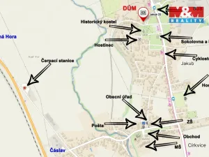 Pronájem obchodního prostoru, Církvice - Jakub, 100 m2